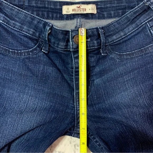 Hollister Deep Indigo Skinny Jeans 0 - Picture 7 of 7